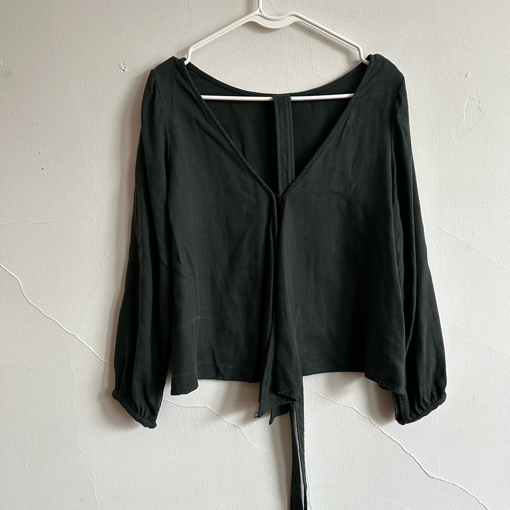 Vetta Emerald Green Wrap Multi Way Capsule Top